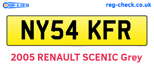 NY54KFR are the vehicle registration plates.