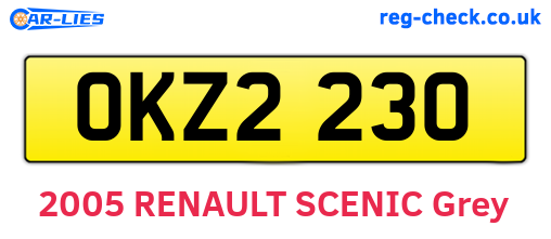 OKZ2230 are the vehicle registration plates.