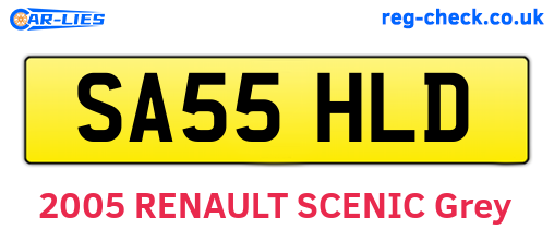 SA55HLD are the vehicle registration plates.