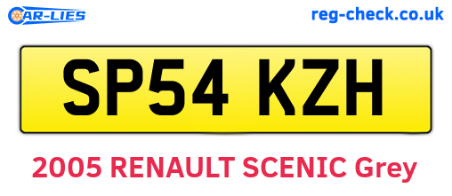 SP54KZH are the vehicle registration plates.
