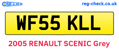 WF55KLL are the vehicle registration plates.