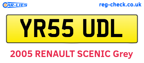 YR55UDL are the vehicle registration plates.