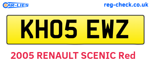 KH05EWZ are the vehicle registration plates.