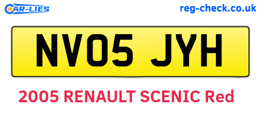 NV05JYH are the vehicle registration plates.