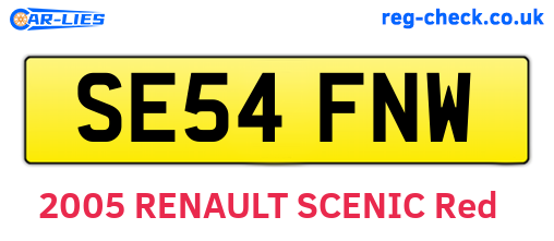SE54FNW are the vehicle registration plates.