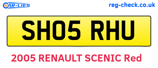 SH05RHU are the vehicle registration plates.