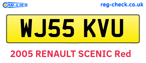 WJ55KVU are the vehicle registration plates.
