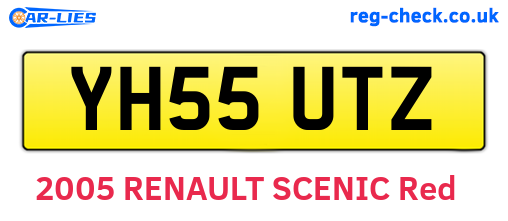 YH55UTZ are the vehicle registration plates.