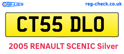 CT55DLO are the vehicle registration plates.