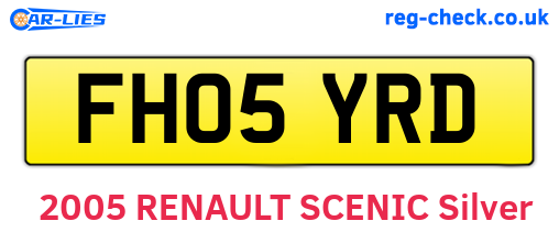 FH05YRD are the vehicle registration plates.