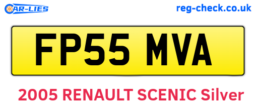FP55MVA are the vehicle registration plates.