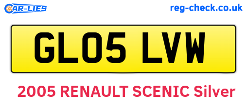 GL05LVW are the vehicle registration plates.