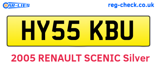 HY55KBU are the vehicle registration plates.