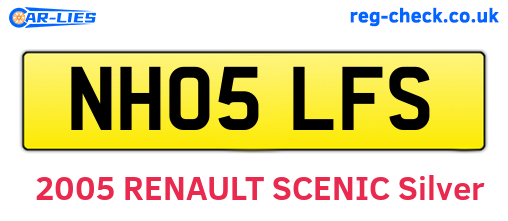 NH05LFS are the vehicle registration plates.
