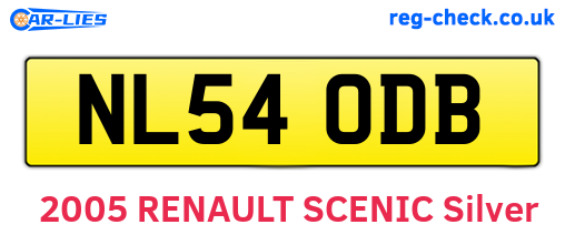 NL54ODB are the vehicle registration plates.