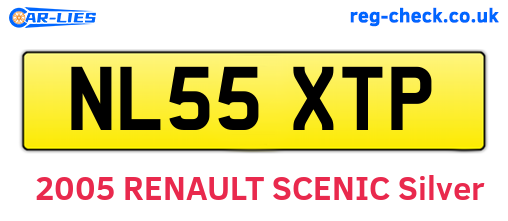 NL55XTP are the vehicle registration plates.