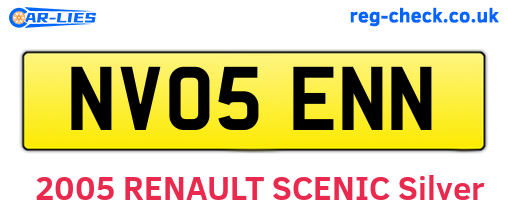 NV05ENN are the vehicle registration plates.