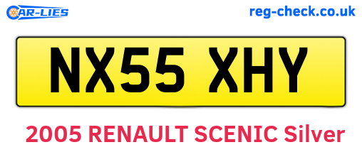 NX55XHY are the vehicle registration plates.