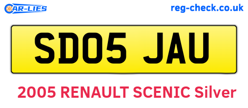 SD05JAU are the vehicle registration plates.