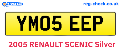 YM05EEP are the vehicle registration plates.