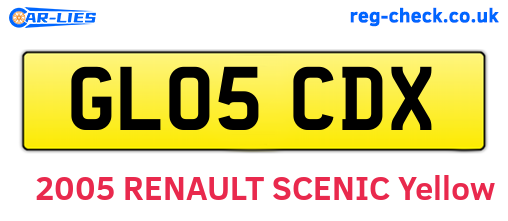 GL05CDX are the vehicle registration plates.