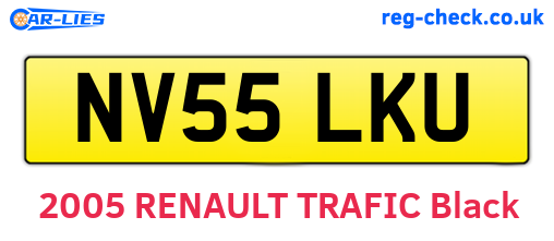NV55LKU are the vehicle registration plates.