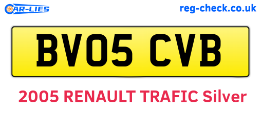 BV05CVB are the vehicle registration plates.