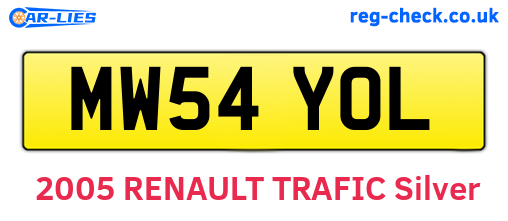 MW54YOL are the vehicle registration plates.