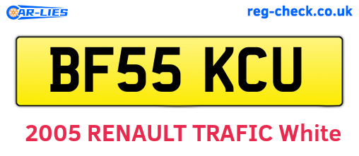 BF55KCU are the vehicle registration plates.