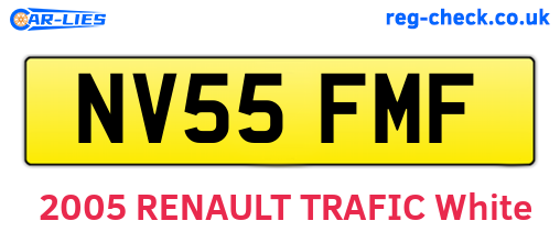 NV55FMF are the vehicle registration plates.