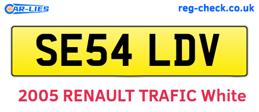 SE54LDV are the vehicle registration plates.