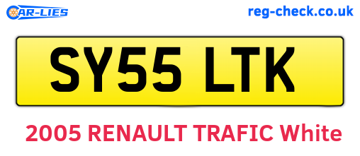 SY55LTK are the vehicle registration plates.