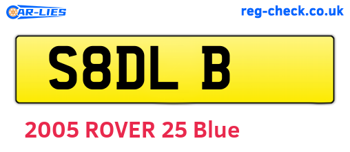 S8DLB are the vehicle registration plates.