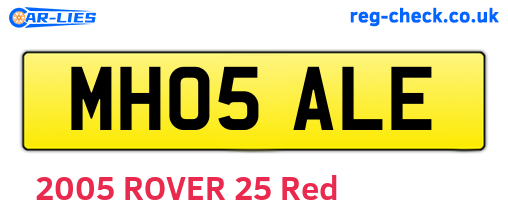 MH05ALE are the vehicle registration plates.