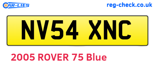 NV54XNC are the vehicle registration plates.