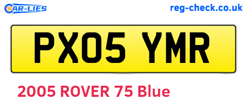 PX05YMR are the vehicle registration plates.