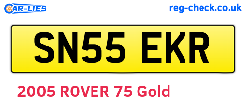 SN55EKR are the vehicle registration plates.