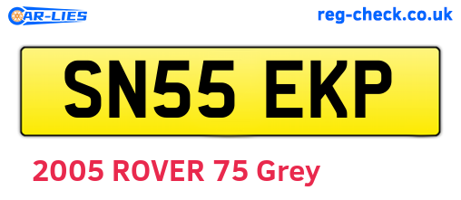 SN55EKP are the vehicle registration plates.