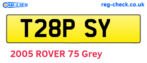 T28PSY are the vehicle registration plates.