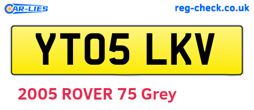 YT05LKV are the vehicle registration plates.