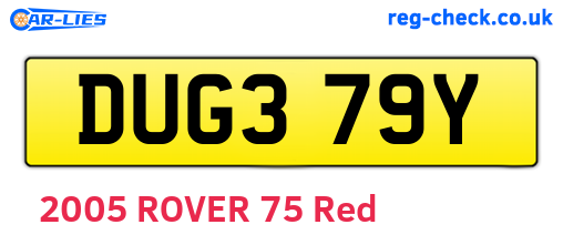 DUG379Y are the vehicle registration plates.