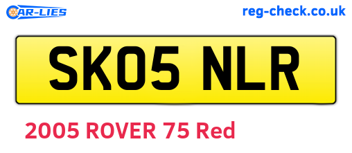 SK05NLR are the vehicle registration plates.
