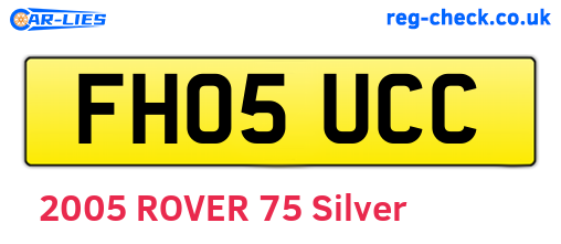 FH05UCC are the vehicle registration plates.