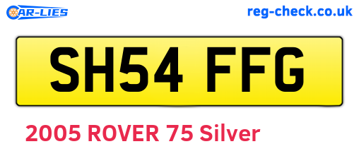 SH54FFG are the vehicle registration plates.