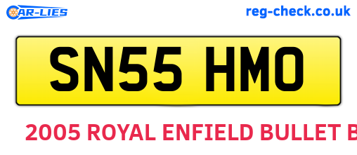 SN55HMO are the vehicle registration plates.