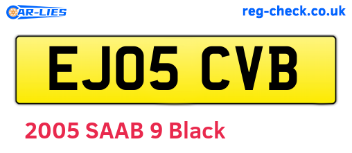 EJ05CVB are the vehicle registration plates.