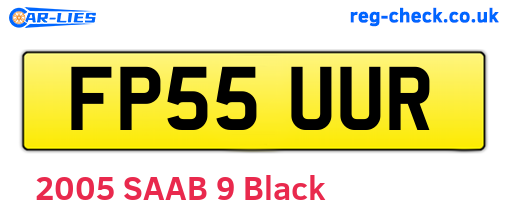 FP55UUR are the vehicle registration plates.