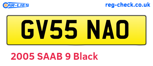 GV55NAO are the vehicle registration plates.