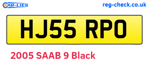 HJ55RPO are the vehicle registration plates.