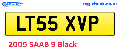 LT55XVP are the vehicle registration plates.